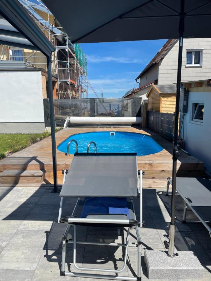 #2 Grosses Zimmer Mit Pool Und Garten メミンゲン エクステリア 写真